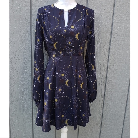 Nordstrom Dresses & Skirts - CAARA Celestial Night and Moon Navy Dress